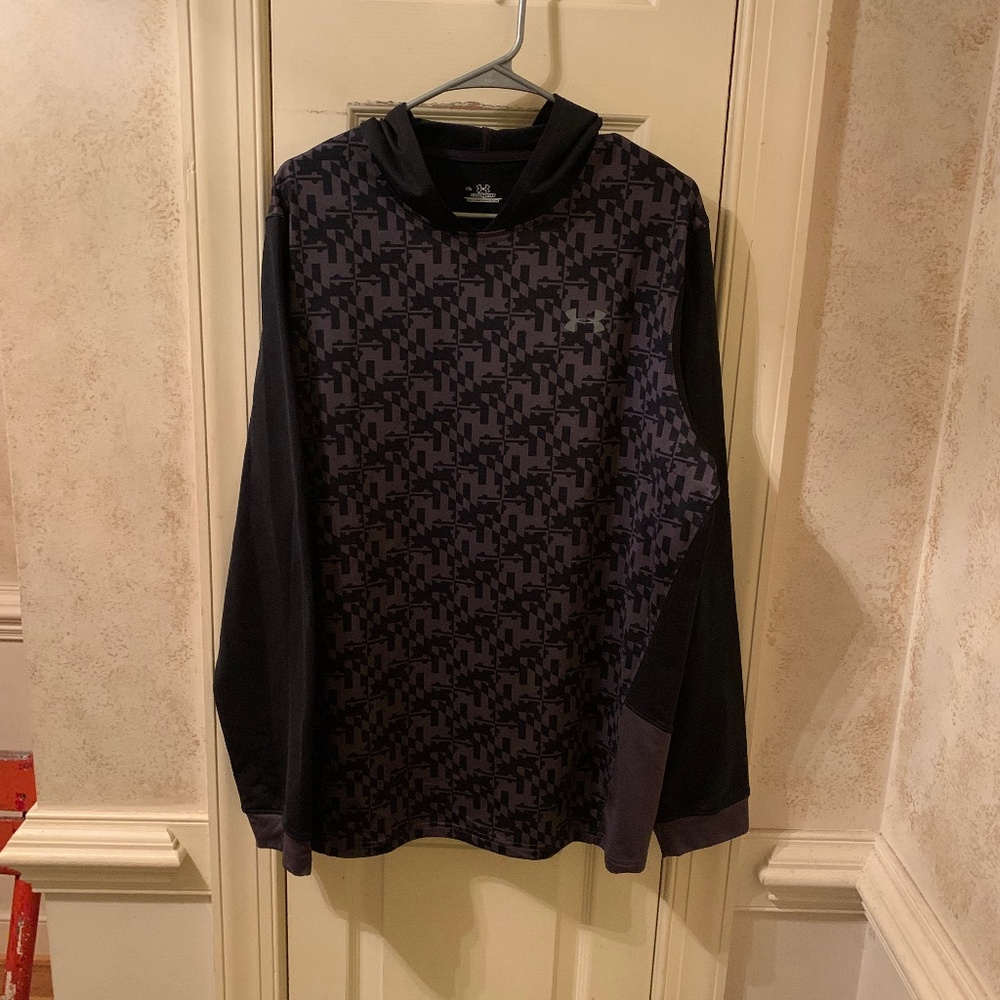 Under Armor Hoodie sz XL Maryland Flag Pattern